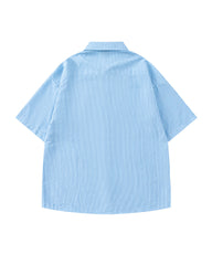 striped short-sleeved shirt