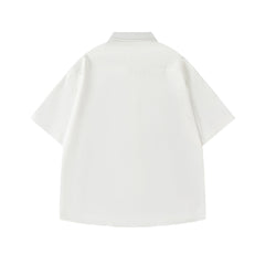 Embroidered Puppy Short Sleeve Shirt