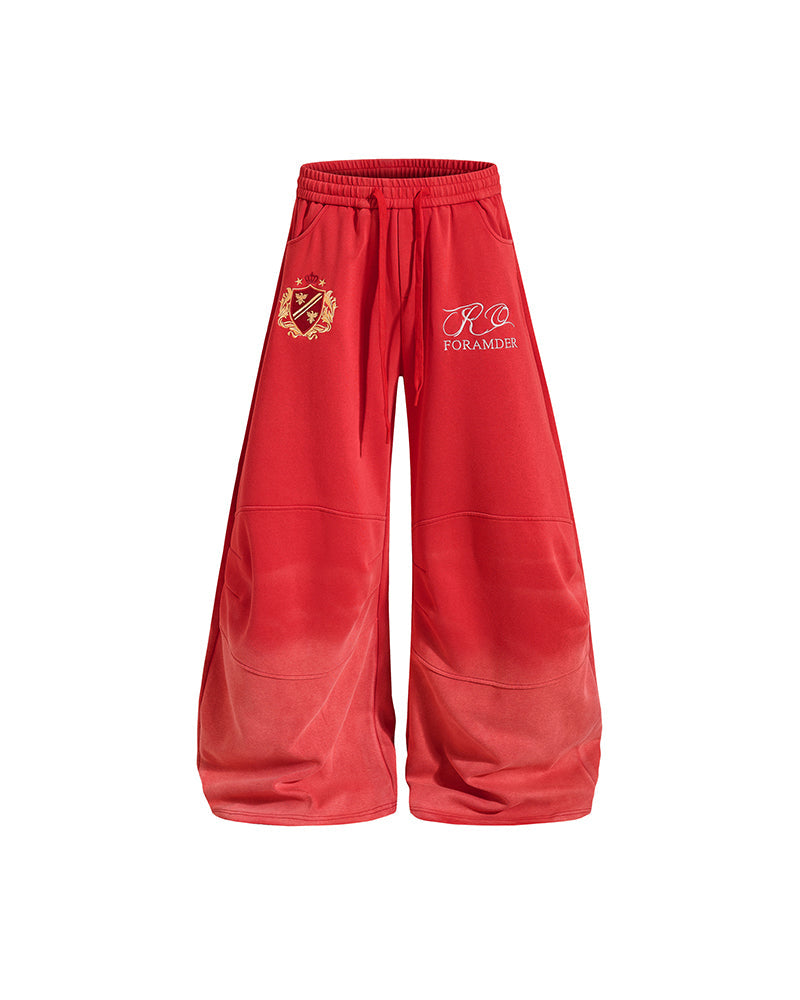 Retro curved trousers