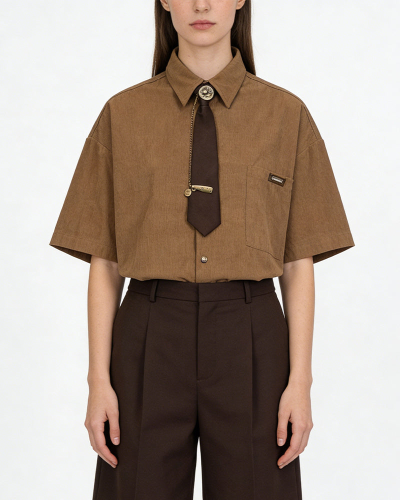Retro short-sleeved shirt
