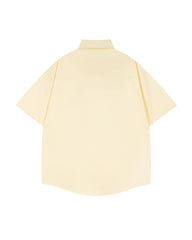 Cat Embroidered Short-Sleeve Shirt