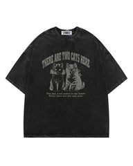 American cartoon kitten short sleeves