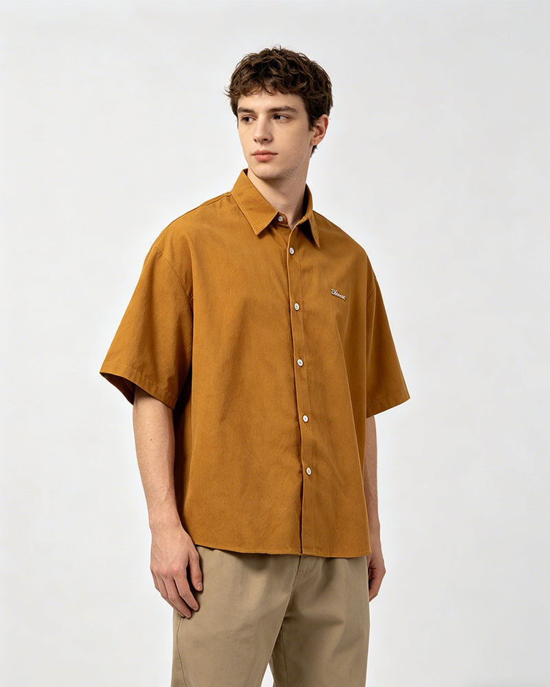 American retro simple shirt