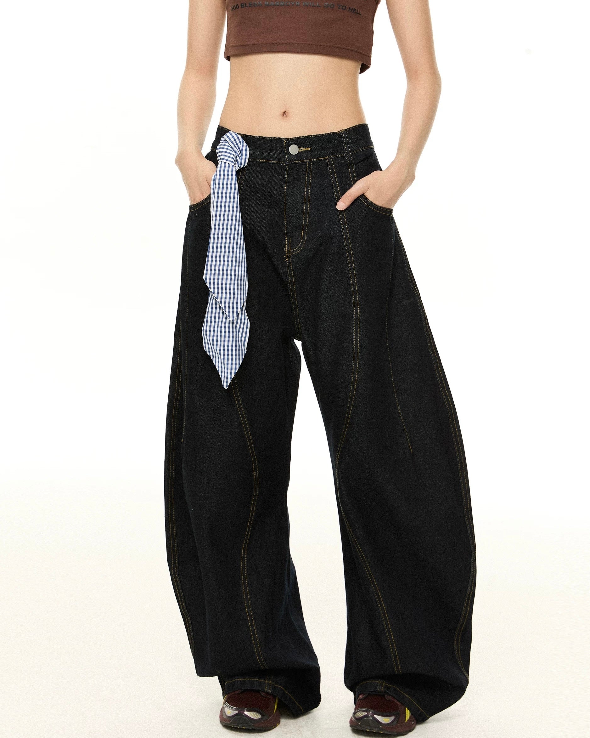 Scarf casual jeans
