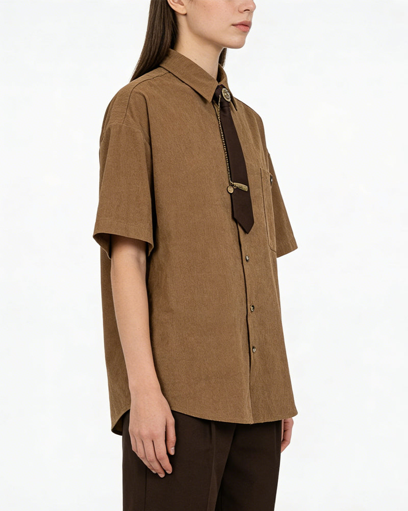 Retro short-sleeved shirt