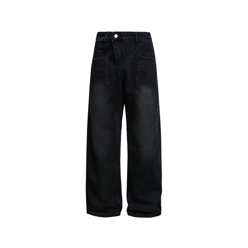 Straight-leg casual trousers