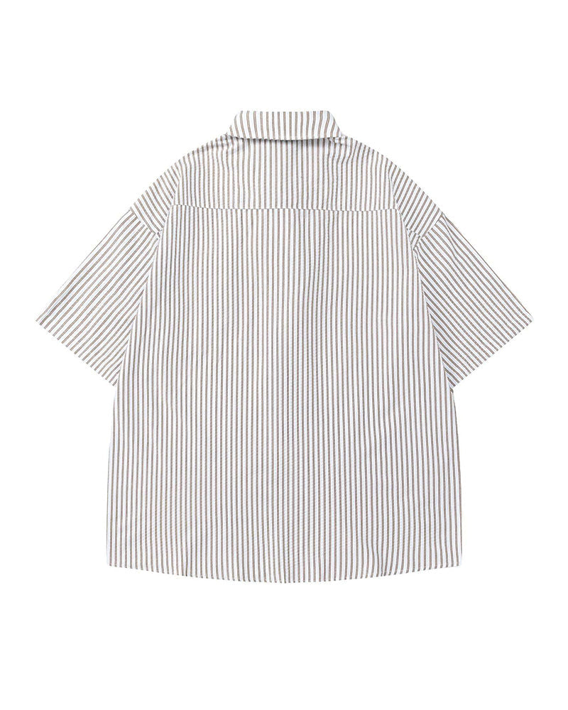 Striped shirt with vintage tie