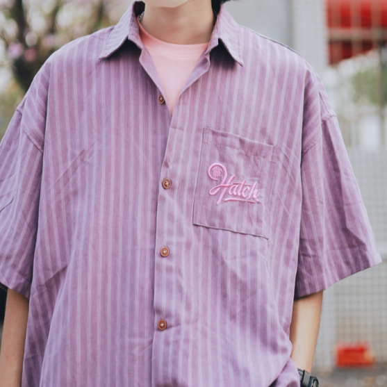 American retro striped shirt