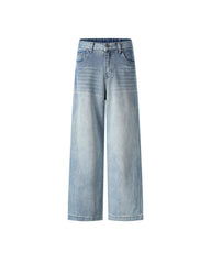 Washed gradient jeans