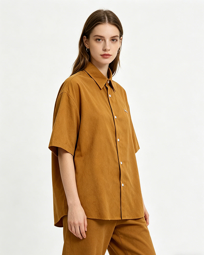 American retro simple shirt