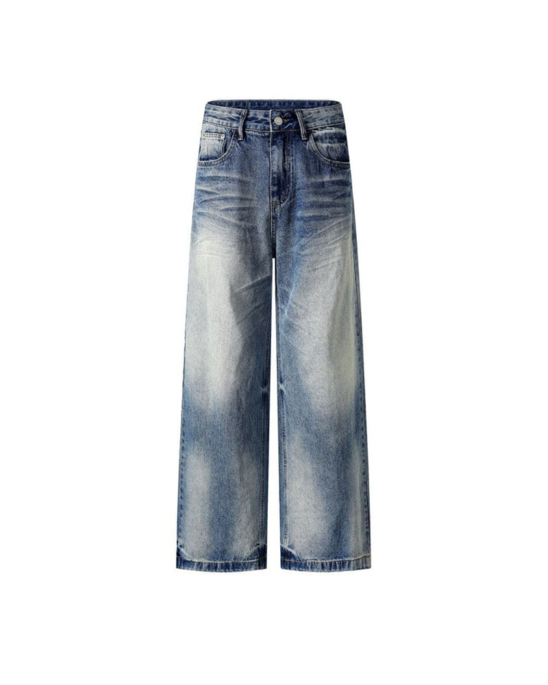Gradient wide-leg jeans