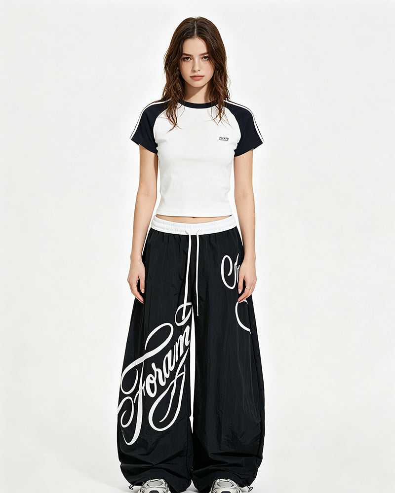 Retro casual trousers