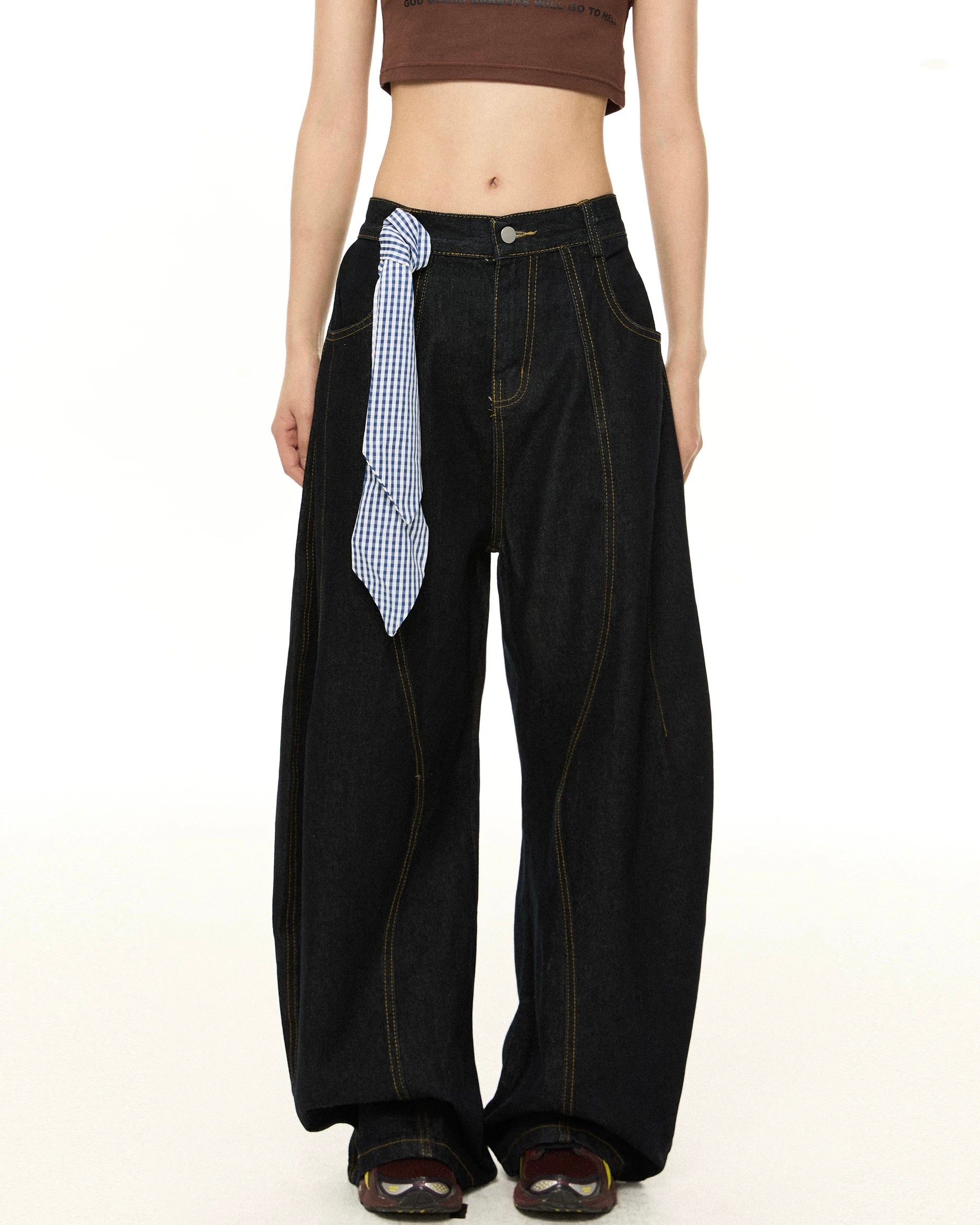 Scarf casual jeans