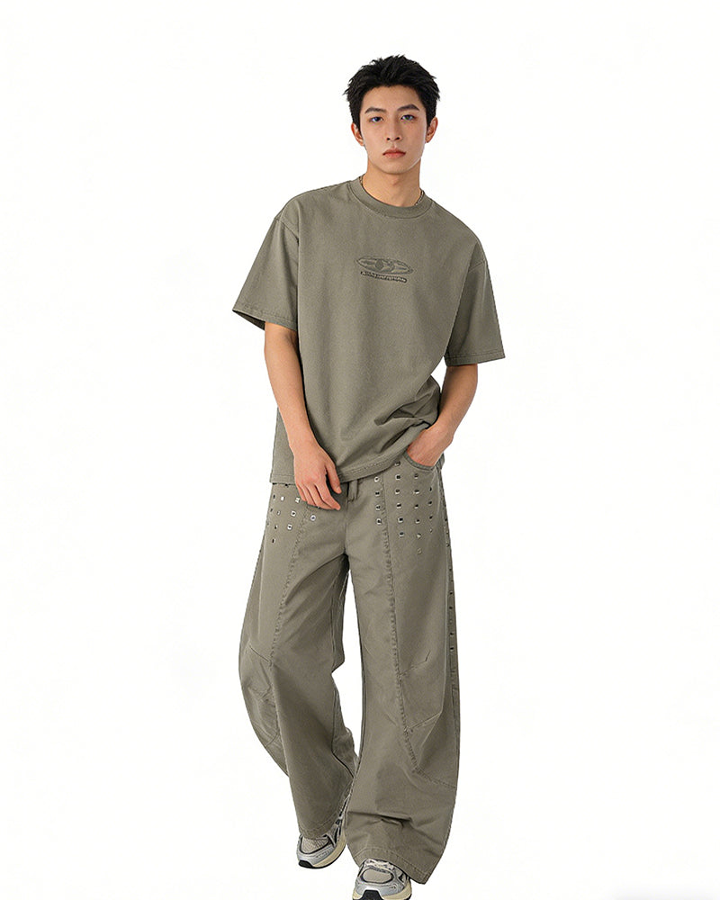 Retro casual trousers