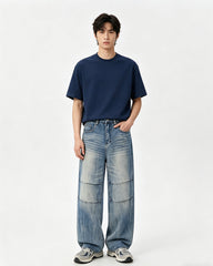 Casual straight jeans