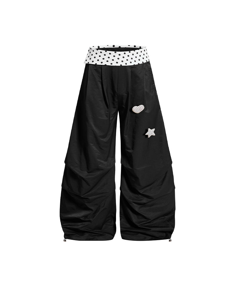 Retro polka dot trousers