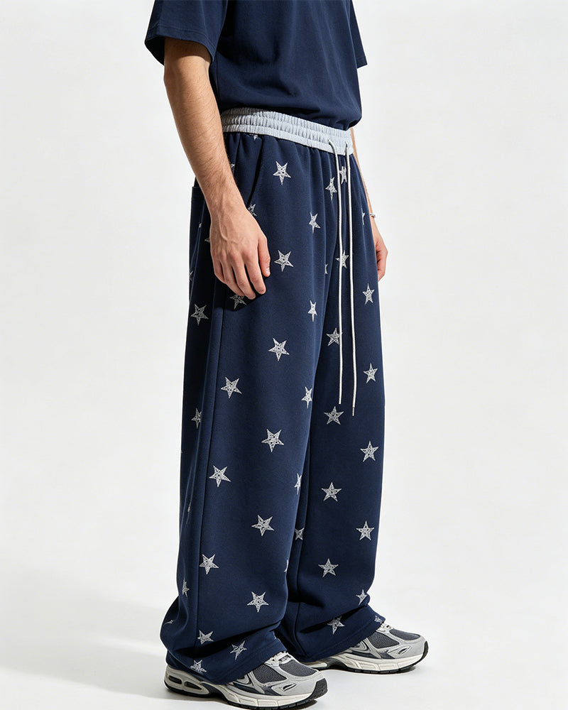 Star-print sweatpants