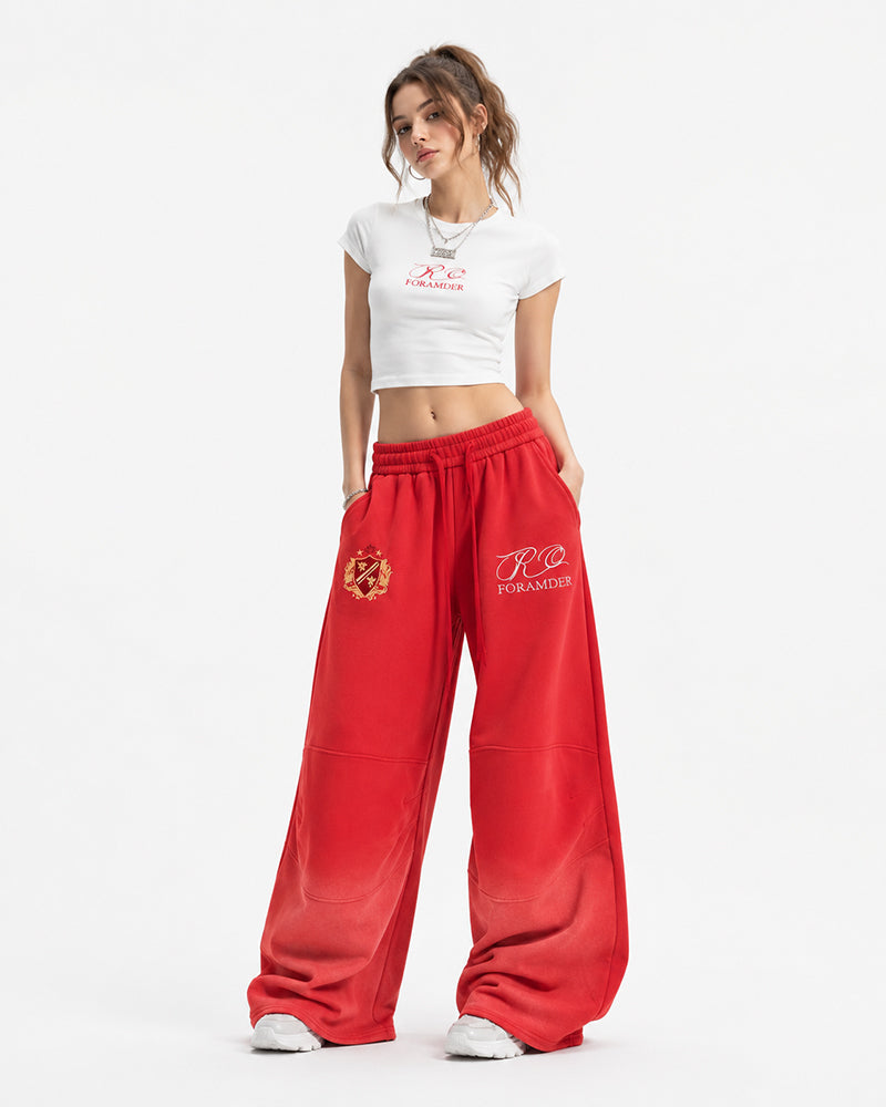 Retro curved trousers