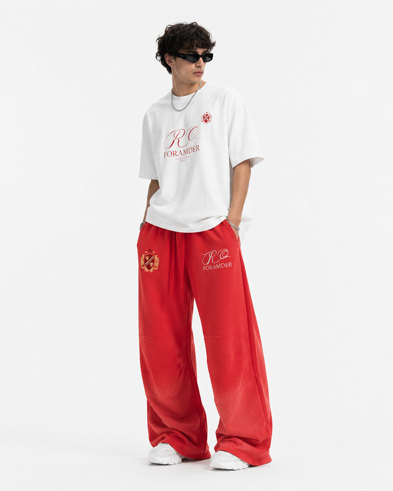 Retro curved trousers