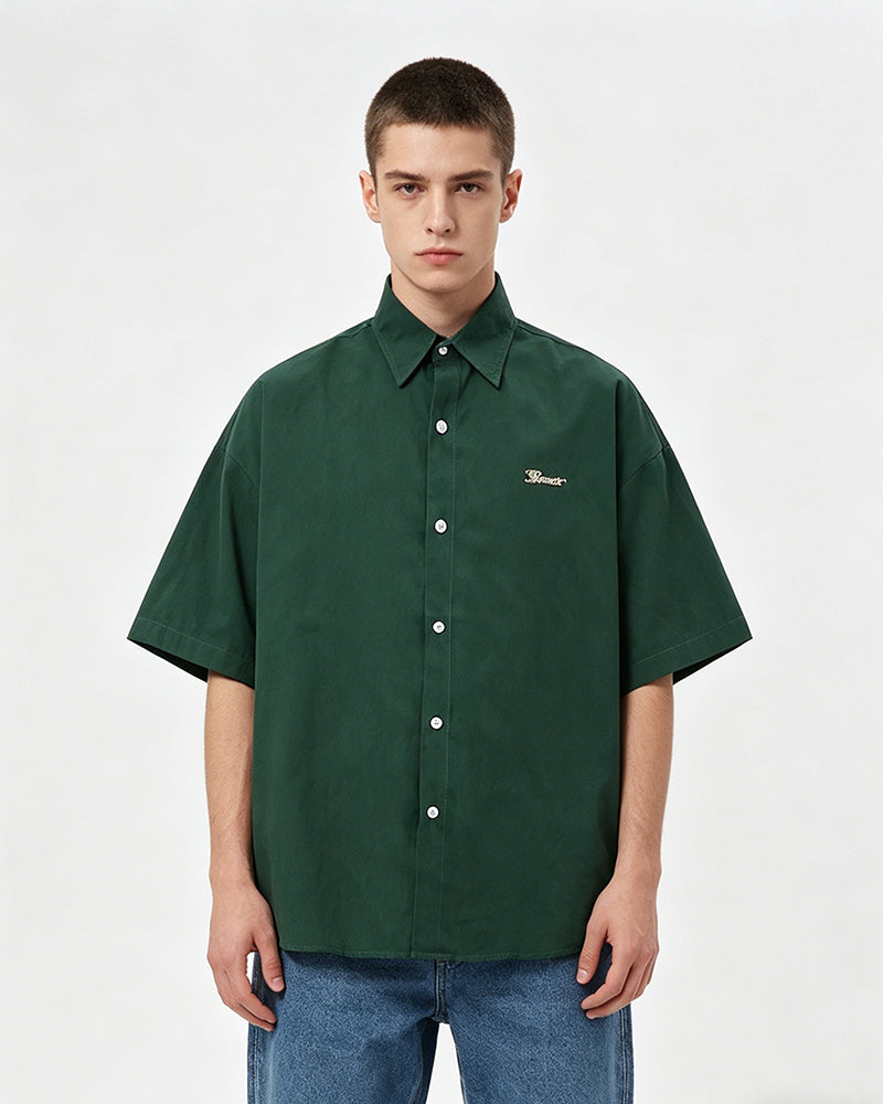 American retro simple shirt