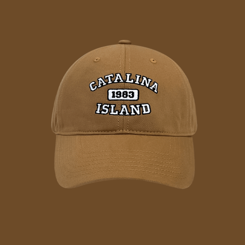 Retro workwear embroidered versatile baseball cap
