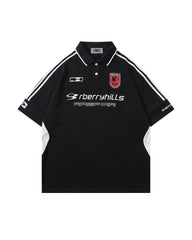 Spliced sports short sleeves