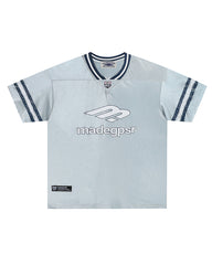 Spliced sports short sleeves