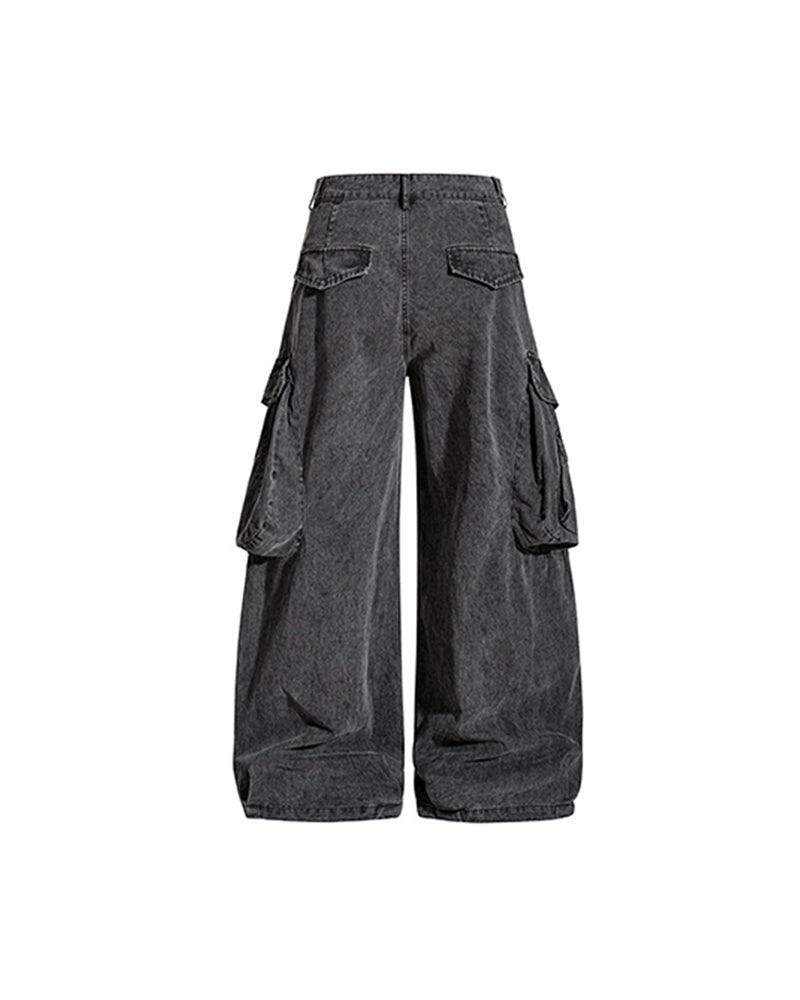 Retro wide-leg pants