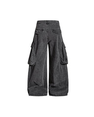 Retro wide-leg pants
