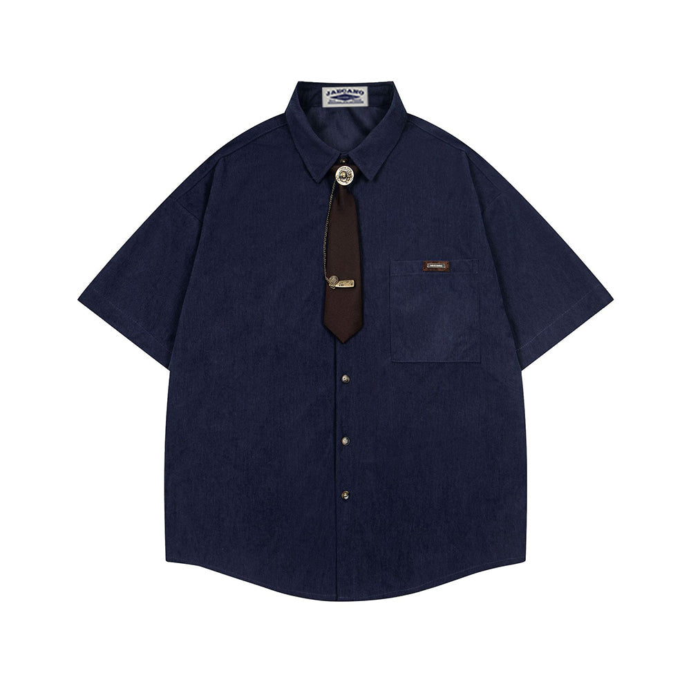 Retro short-sleeved shirt