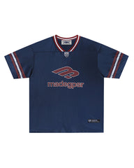 Spliced sports short sleeves