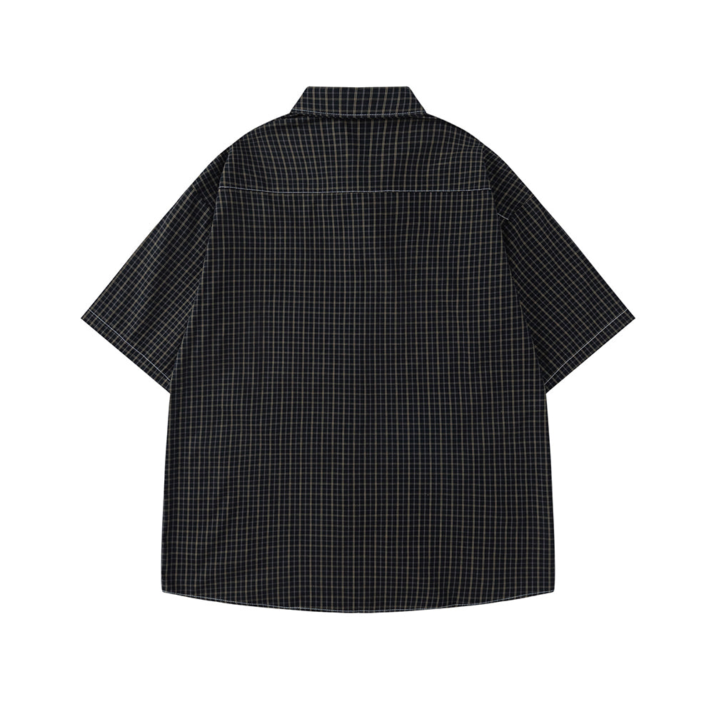 vintage striped short sleeve shirt