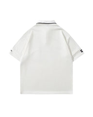 Spliced sports short sleeves