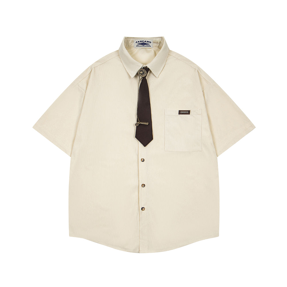 Retro short-sleeved shirt