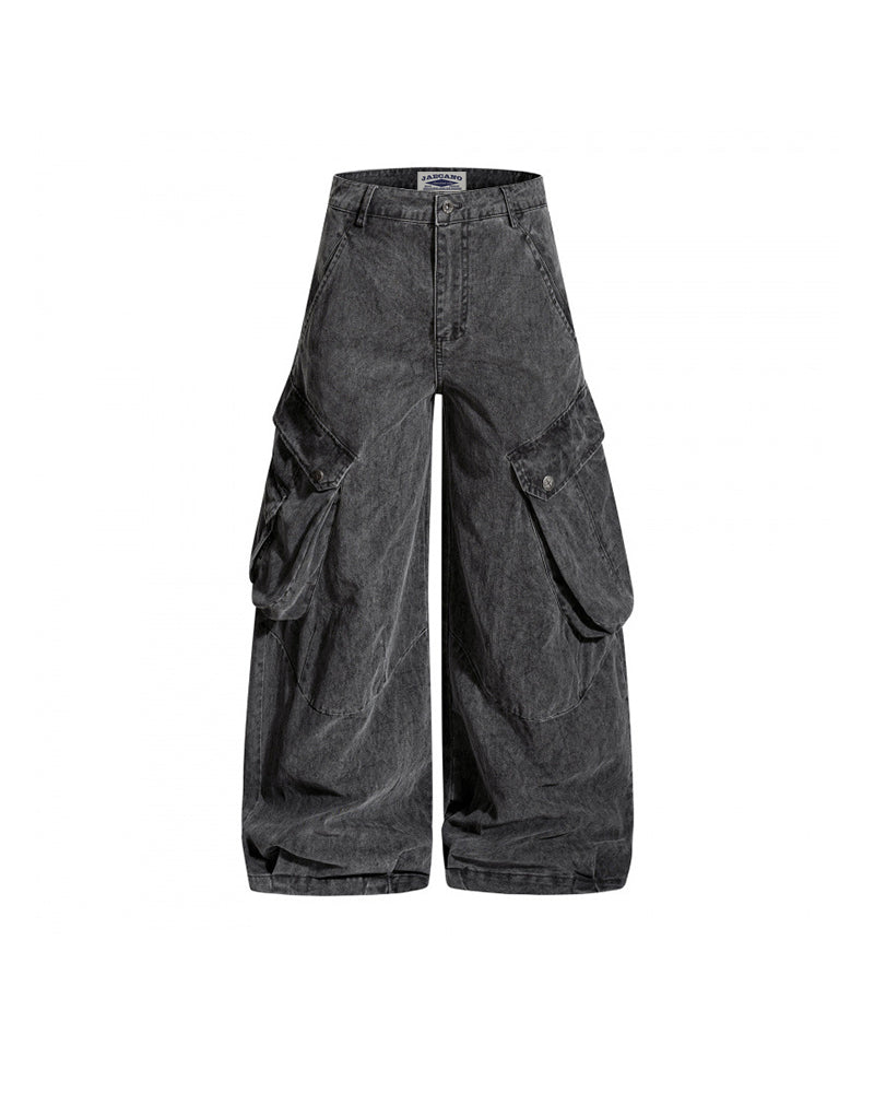 Retro wide-leg pants