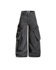 Retro wide-leg pants
